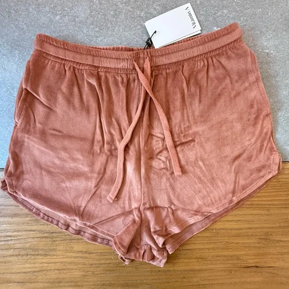 NWT Vitamin A Mari Cover Up Shorts in Latte Size 8 Medium - Picture 4 of 10